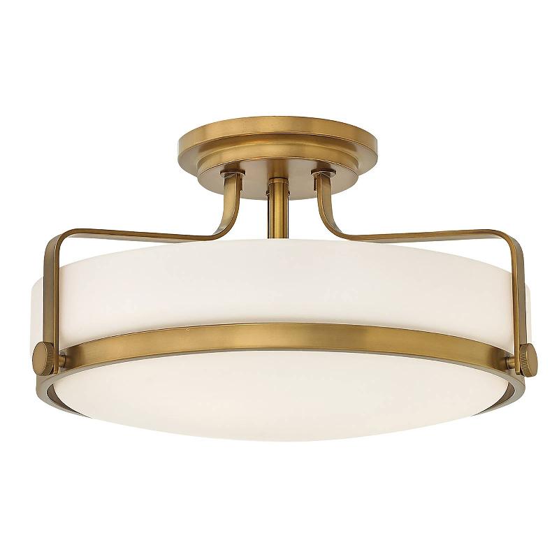 HINKLEY PLAFONNIER HARPER, Ø 36,6CM, LAITON ANCIEN