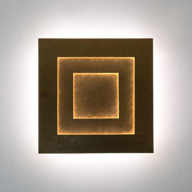 HOLLÄNDER APPLIQUE LED MASACCIO QUADRATO, DORÉE