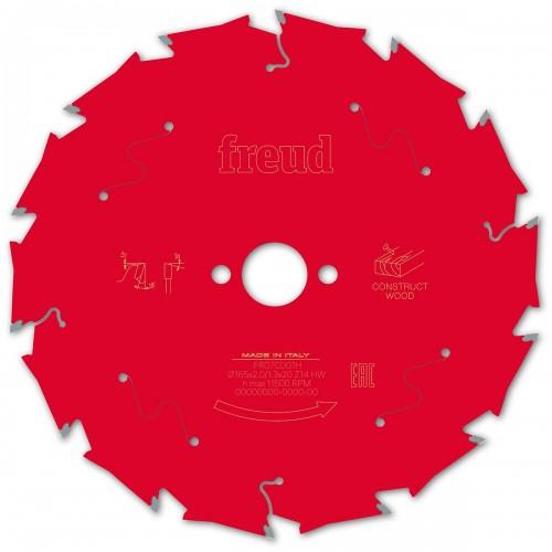 LAME CARBURE DÉBIT BOIS DE CONSTRUCTION Ø165X20 MM - 14 DENTS FREUD