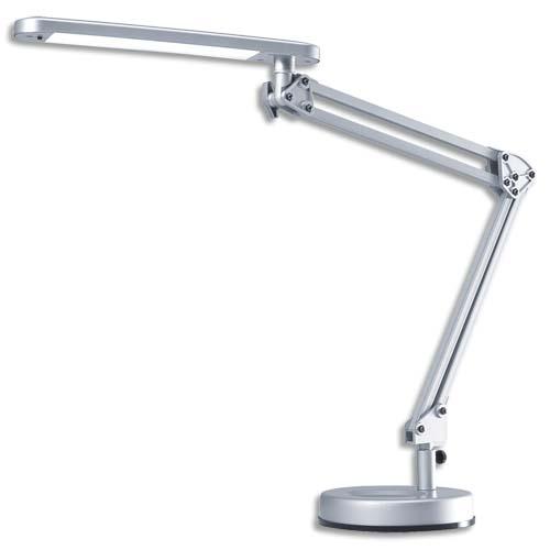LAMPE À LED 4 STARS AGENTÉ ABS ALU ET MÉTAL - BRAS 2 X 28 CM, TÊTE 28,4 X 4,5 CM SOCLE D15,3 CM