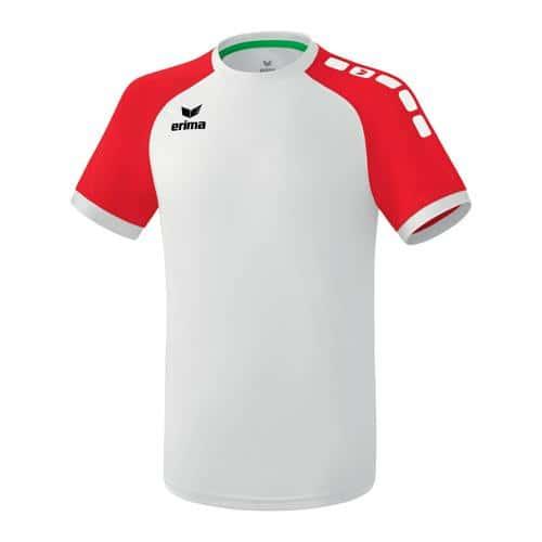 MAILLOT DE FOOT ENFANT - ERIMA - ZENARI 30 BLANC/ROUGE