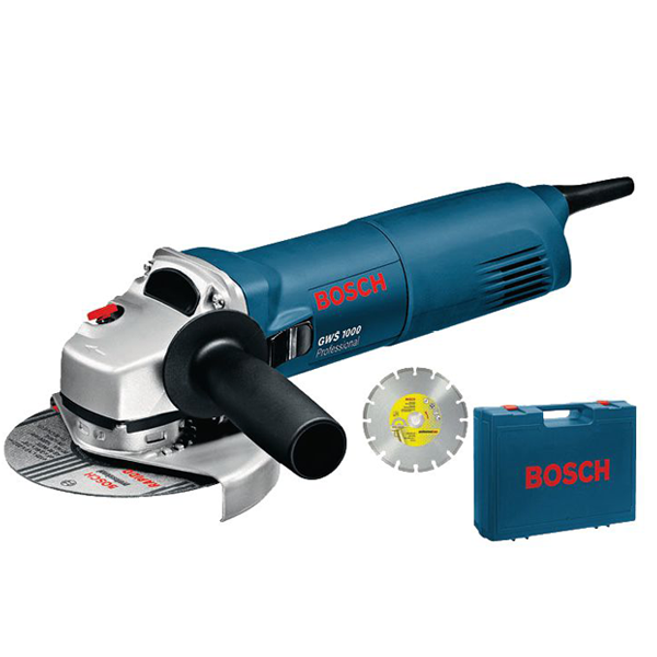 MEULEUSE BOSCH GWS1000 DIAMÈTRE 125MM EN COFFRET+ DISQUE DIAMANT