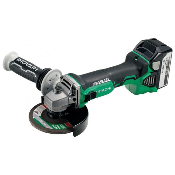 Meuleuse ø125 mm 18V 5.0 Ah Brushless HIKOKI - poignée anti-vibration et frein électrique_0