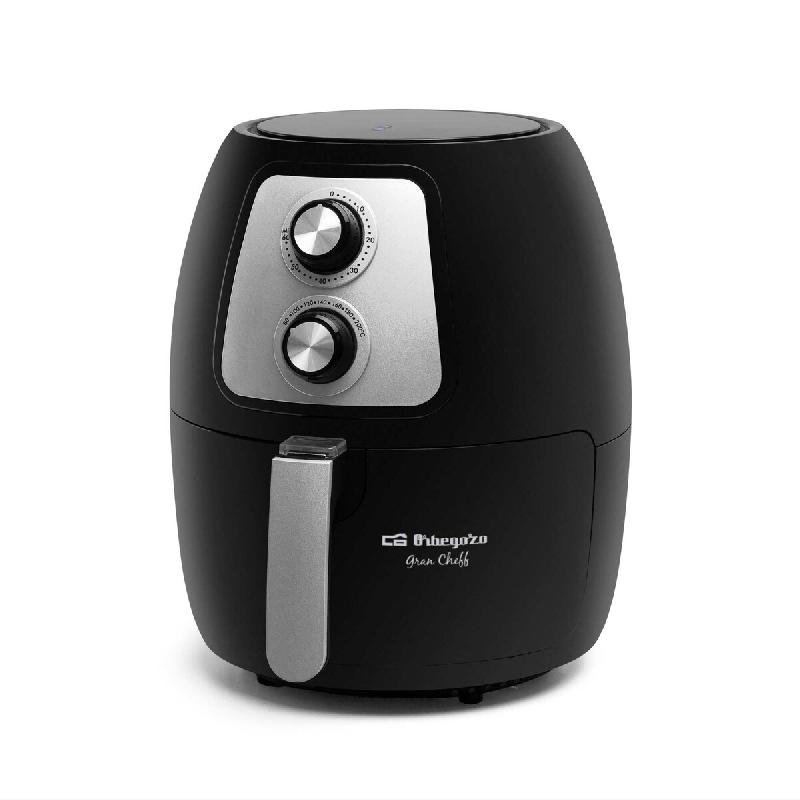 Orbegozo Friteuse sans huile FDR 60, capacité de 4 litres, minuterie, cuve amovible, sans BPA ni PFOA, 1300-1500W - 8435568403413_0