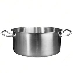 Pintinox Casserole profonde 40 cm 2 poignées - Acier inoxydable 18/10 8007163274813_0