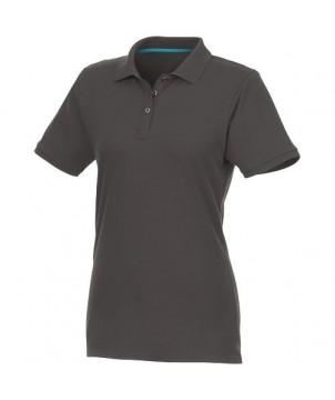 POLO BIO RECYCLÉ MANCHES COURTES FEMME BERYL GRIS ORAGE - TEXTILES MODE PERSONNALISÉS