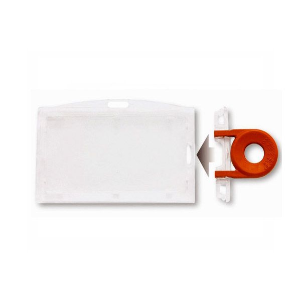 Porte-badges sécuritaire à clé - Modèle Horizontal - Ref PBR/CLL - Lot de 100_0