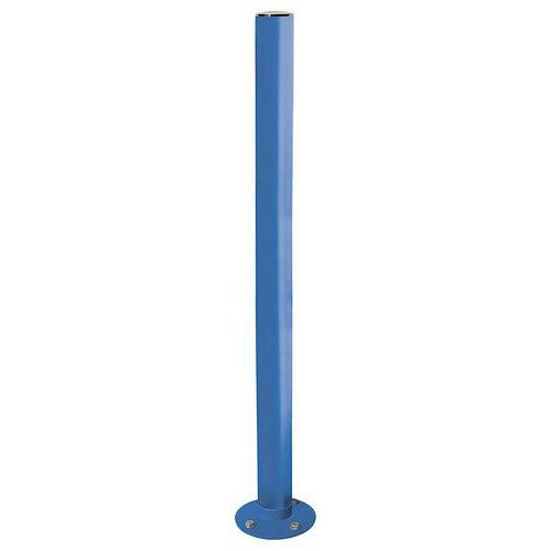 POTELET INCLINABLE AMORTICHOC INOX BROSSÉ - ZINC BLEU 5010 - PROCITY
