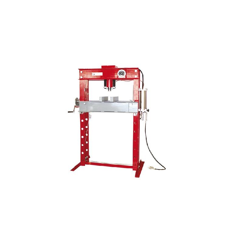 Presse hydraulique d'atelier 45 tonnes - WP45H HOLZMANN avec piston à déplacement latéral et table réglable_0