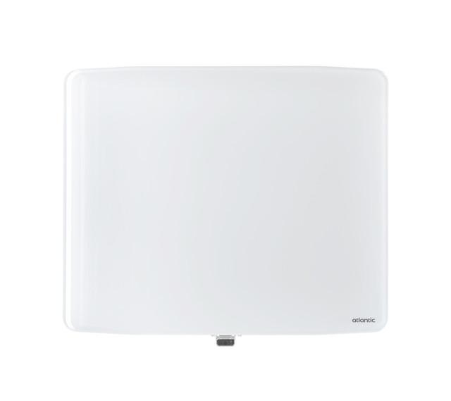 Radiateur verre connecté Verali horizontal 1500W blanc brillant - Atlantic - 507654_0