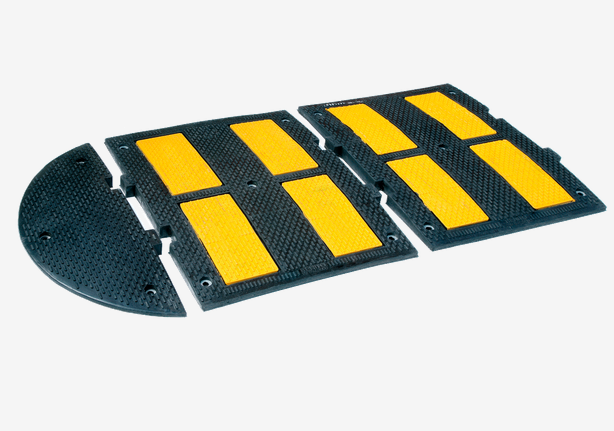 Ralentisseur de vitesse SLOW 600 x 30 VBA01 - matériau recyclable - bandes réfléchissantes_0