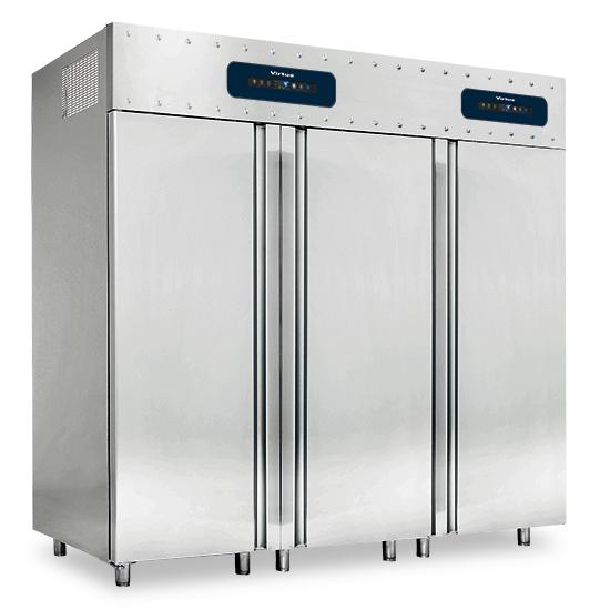 Réfrigérateur 700+1400 litres en inox 3 portes, gn 2/1, -2°/+8°c - BMA0090_0