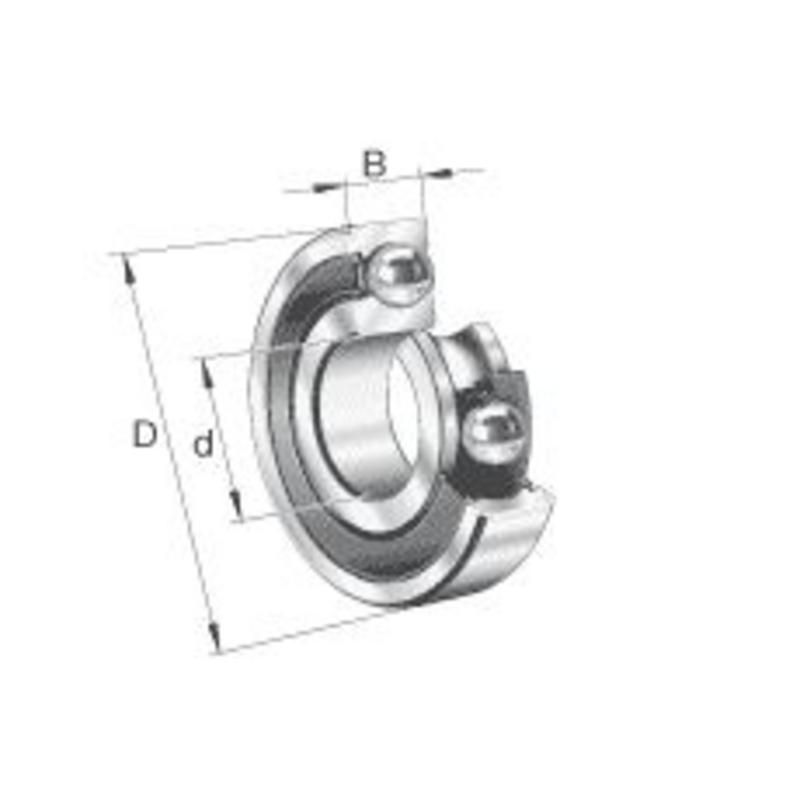 ROULEMENT A BILLES S6202 2RSR HLC INOX FAG