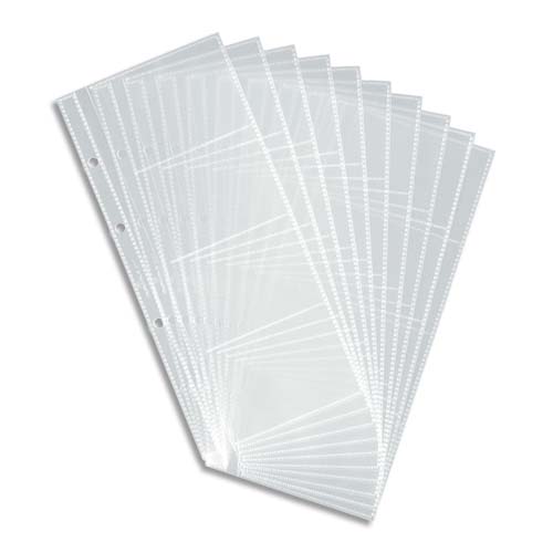 SACHET 10 RECHARGES POUR PORTE-CARTES DE VISITE VISIFIX - 200 CARTES DE VISITE - L216 X H304 MM - LOT DE 2