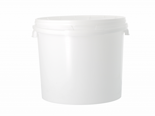 SEAU PLASTIQUE PP 10L BLANC + COUVERCLE_0