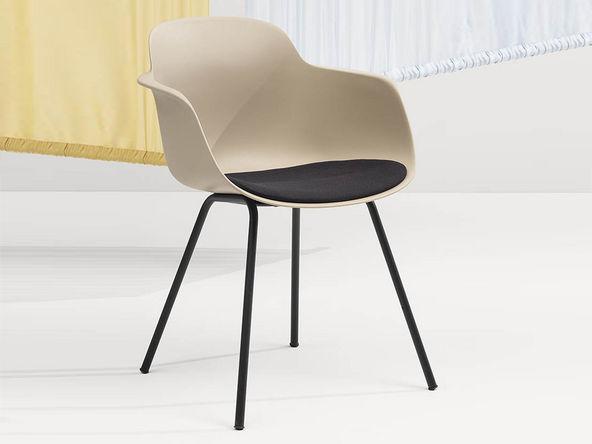 Lot de 4 chaises de collectivité Sicla coque polypropylène_0