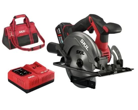 Skil 3550 DA - Scie circulaire sans fil brushless - Batterie 4.0 Ah - Profondeur de coupe 61 mm_0