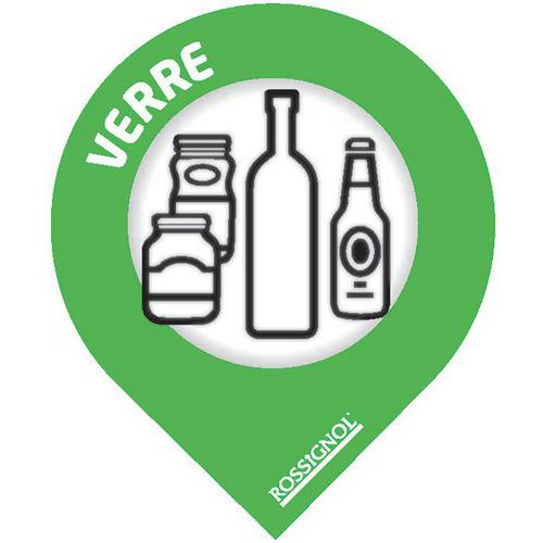 STICKERS TRI - VERRE - VERT JAUNE (X50) - ROSSIGNOL PRO