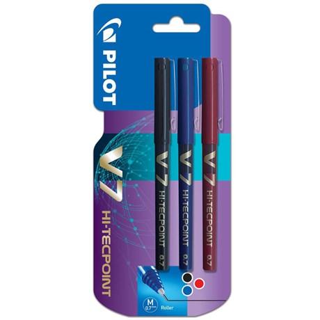 STYLO ROLLER V7 COLORIS ASSORTIS (VENDU PAR 3)