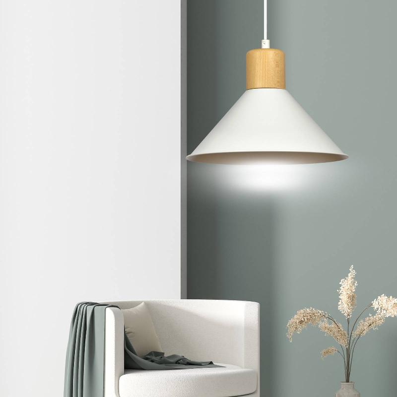 EMIBIG LIGHTING SUSPENSION SOBO À UNE LAMPE, BLANCHE