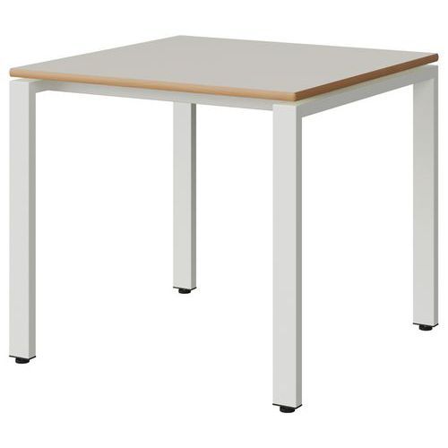TABLE MALIBU 80X80 T5 SOUDÉ STR ALAI BLC SE W911/BLC 9016