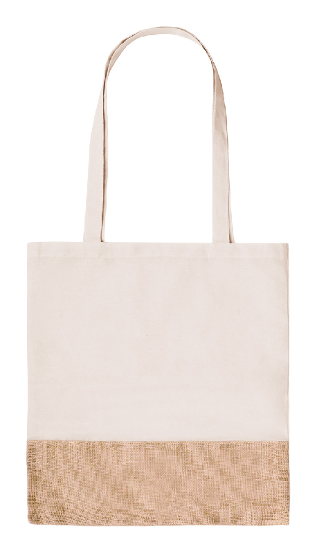 Tote bag publicitaire en jute et coton - anses longues - 120 g/m²_0