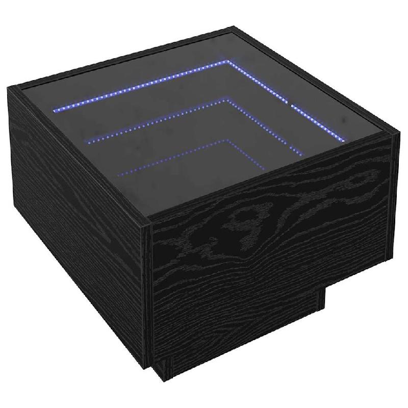 VidaXL Table basse Chêne noir 40 x 40 x 30 cm Bois d'ingénierie - 3394556_0