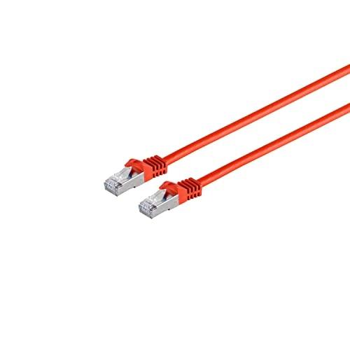S-Conn Cat. 7 S/FTP – Câble réseau rouge RJ-45 mâle/mâle 15 m – Blindage S/FTP, contacts plaqués or_0