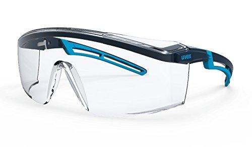 UVEX 9164185 - Lunettes de sécurité Astrospec 2.0 - Clair, noir/orange - Anti-buée, anti-rayures, antistatique_0