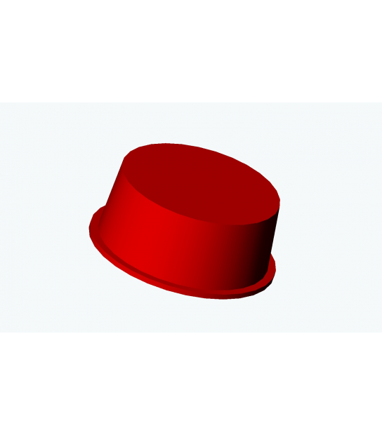 B001 - Cape et bouchon conique en PEbd - Rouge - Dimensions variées_0