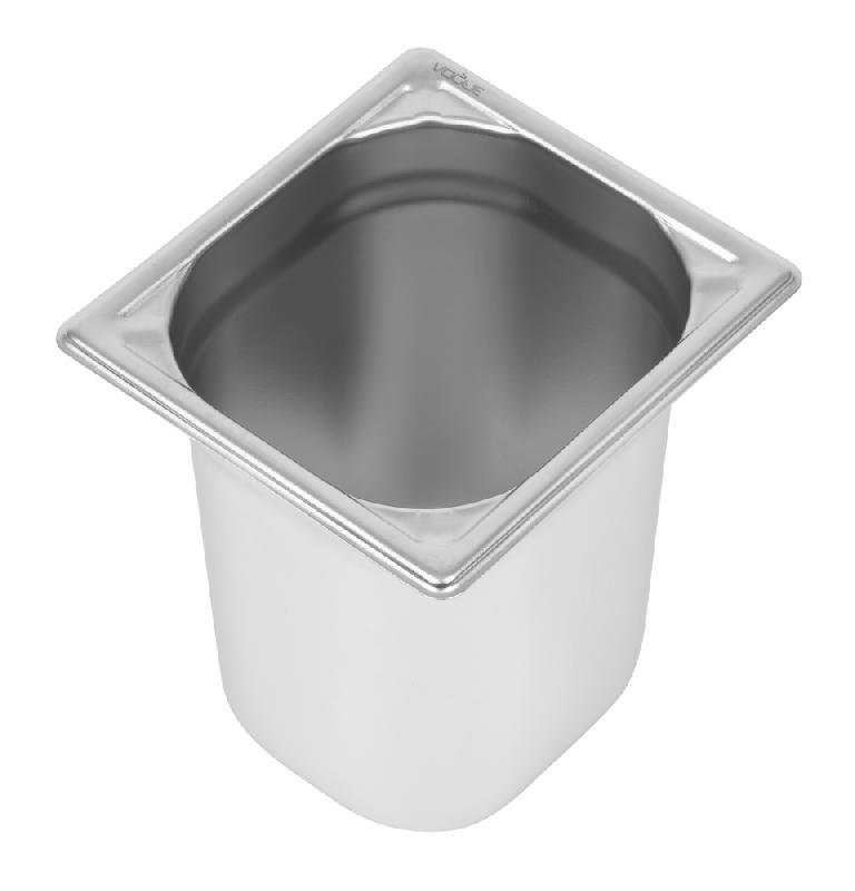 BAC ROBUSTE PROFI GN 1/6 VOGUE EN INOX - 200 MM