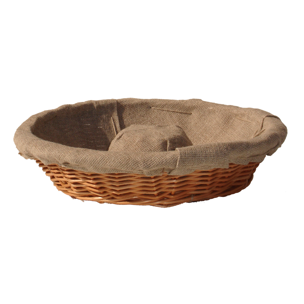 Banneton couronne 750 grammes - osier buff toilé lin - capacité 750g_0