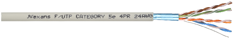 Câble électrique rj45 gris, l.25 m_0