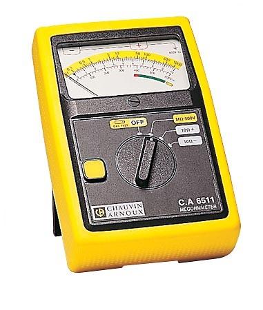 CONTRÔLEUR D'ISOLEMENT ANALOGIQUE 0.1 À 1000MOHM, TENSION DE TEST 500 V - CARCA6511