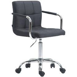 CLP Fauteuil de bureau Lucy V2 en tissu Gris foncé - gris textile 192548856_0