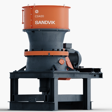 Concasseurs à cône stationnaires série 400-600 - Sandvik CS420 avec support hydraulique et ouverture constante_0