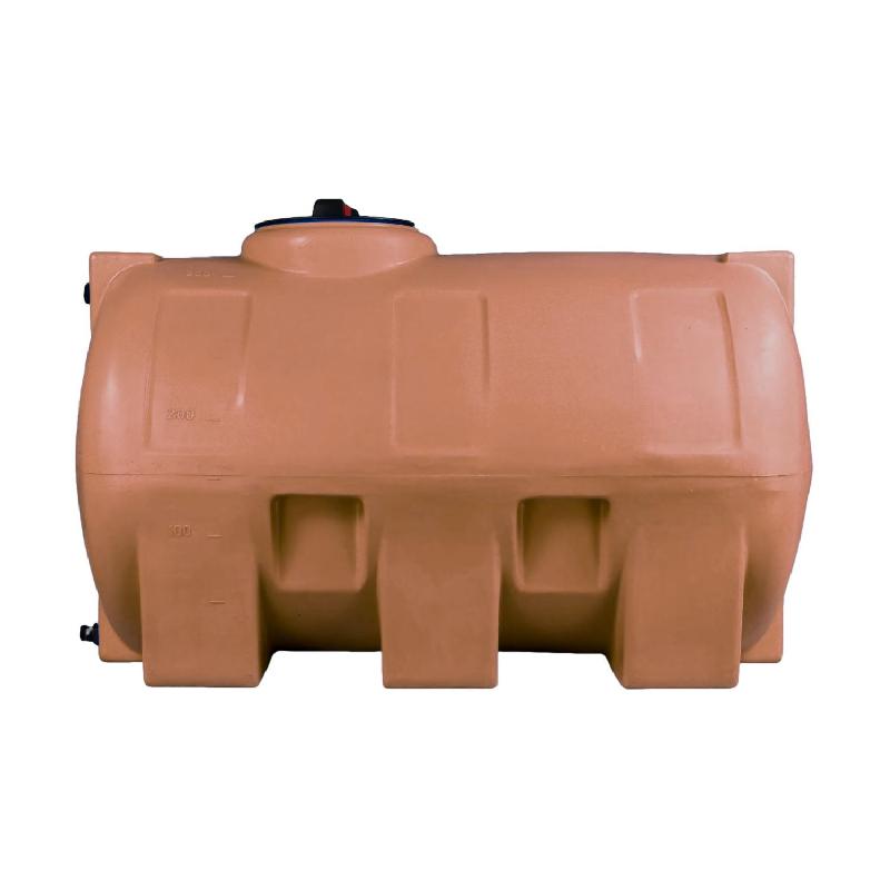 Cuve 500l Aérienne De Récupération D'eau - Réservoir Horizontal Terracotta - Elbi Cho500_0