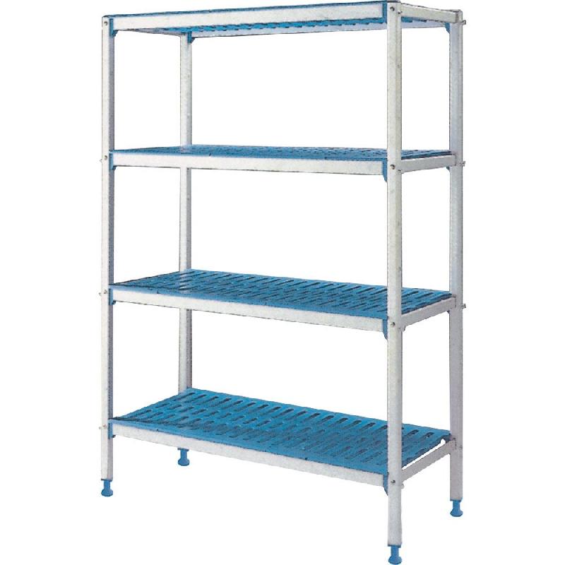 Diamond - Rayonnage linéaire en aluminium 4 niveaux 