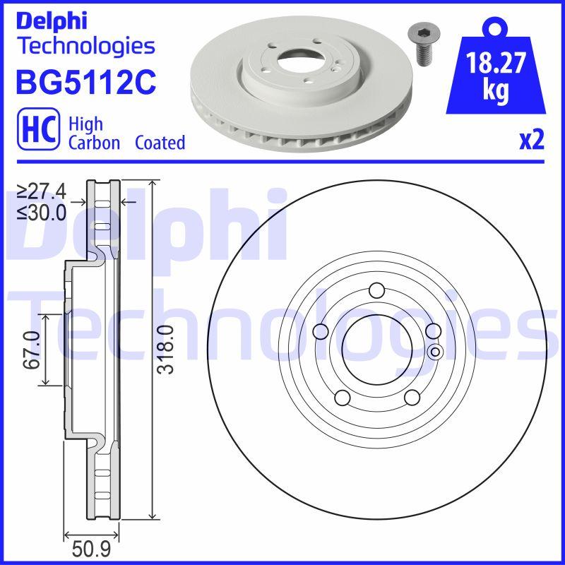 DISQUE DE FREIN DELPHI BG5112C_0