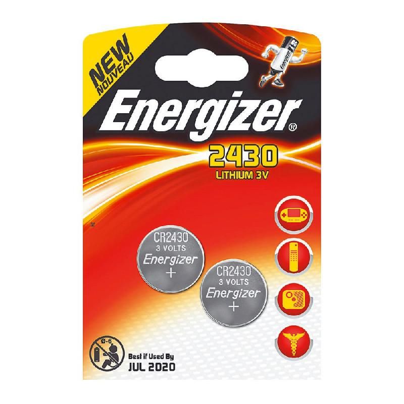 ENERGIZER PILE BOUTON  LITHIUM - CR2430 - 3V (PRIX UNITAIRE)