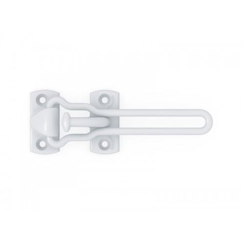 ENTREBÂILLEUR ACIER POUR PORTE AFFLEURANTE - CLASSIC - BLANC SOCONA