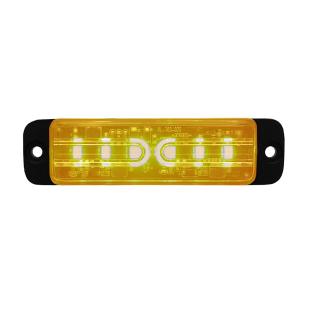 Feu flash orange 6 leds - Modèle compact et homologué R65/R10 - 250829_0