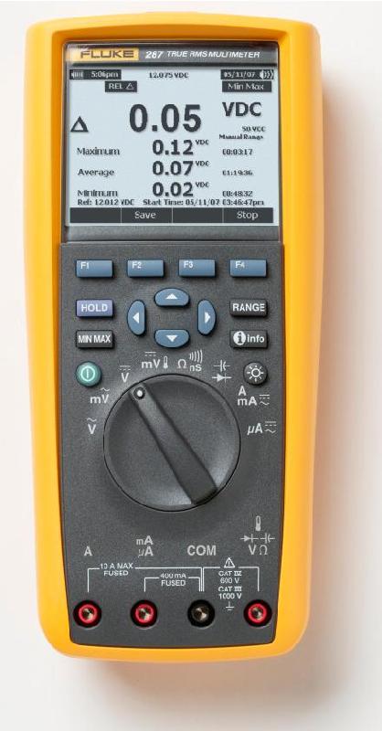 MULTIMÈTRE NUMÉRIQUE PORTABLE TRMS; 50 000 POINTS; PRÉCISON 0.025% - FLU287