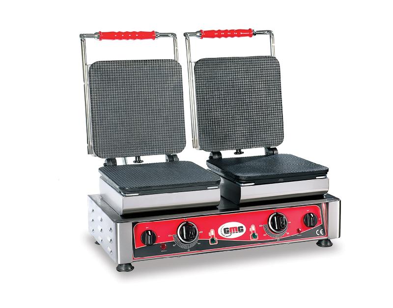 GAUFRIER GELATO 23X23 - PLAQUES DE CUISSON DOUBLES ET INTERCHANGEABLES
