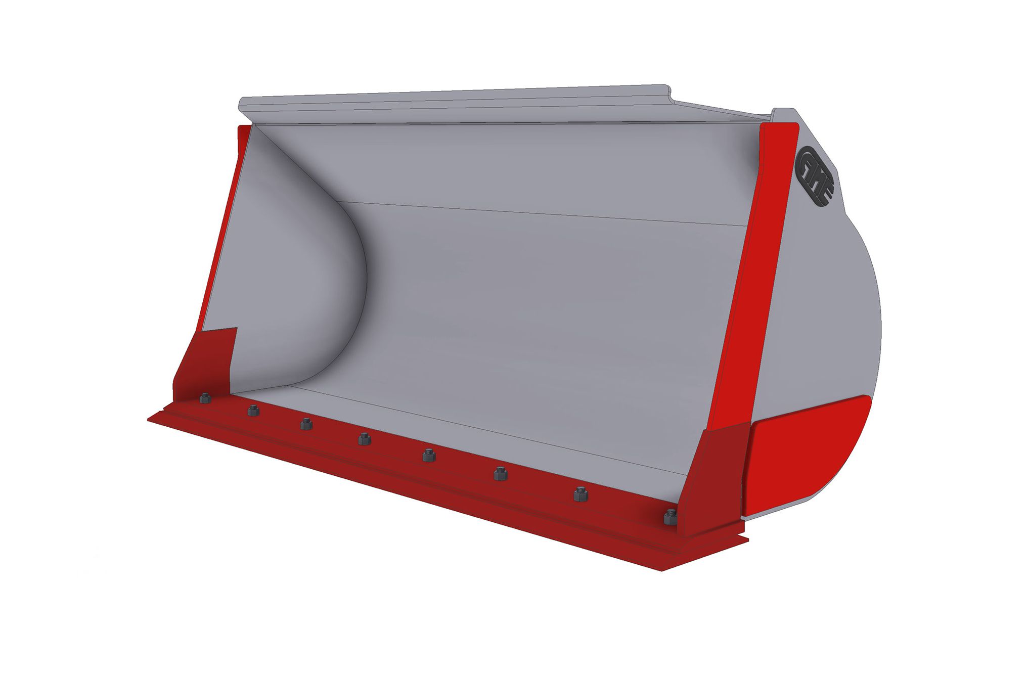 Godet chargeur - came - sans dents avec lame bullonée - robustesse et adaptabilité pour excavation et déplacement_0