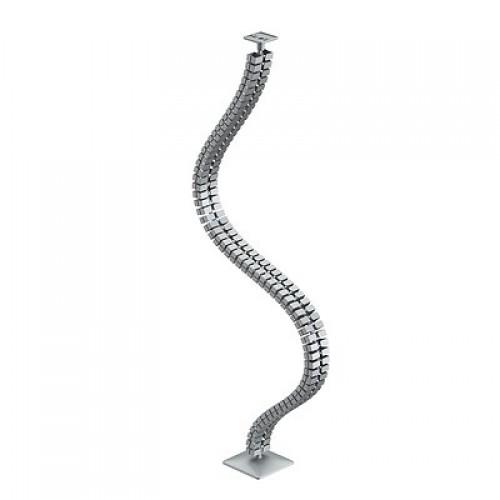 GOULOTTE PASSE-CÂBLES FLEXIBLE À CHAÎNE SLIM STEELFORCE - POUR BUREAU - ARGENT HETTICH