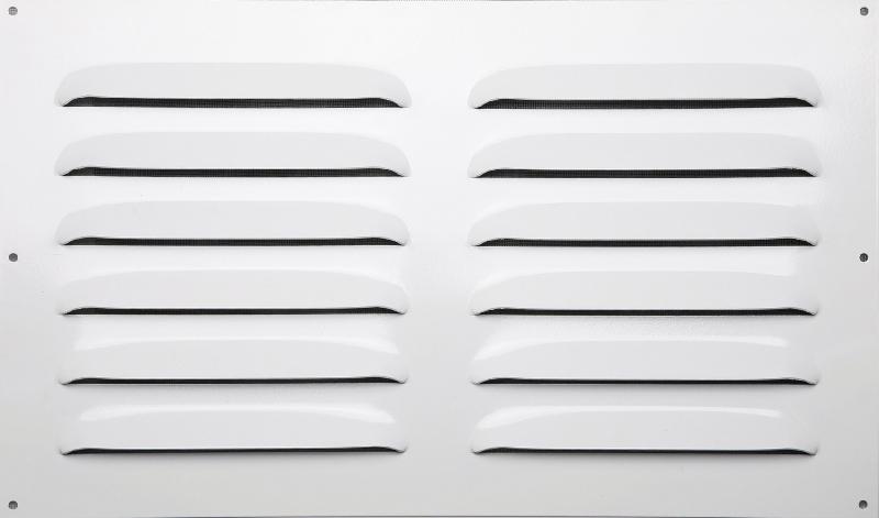 Grille d'aération en aluminium laqué - l.30 x L.50 cm - Grand format avec moustiquaire intégrée_0