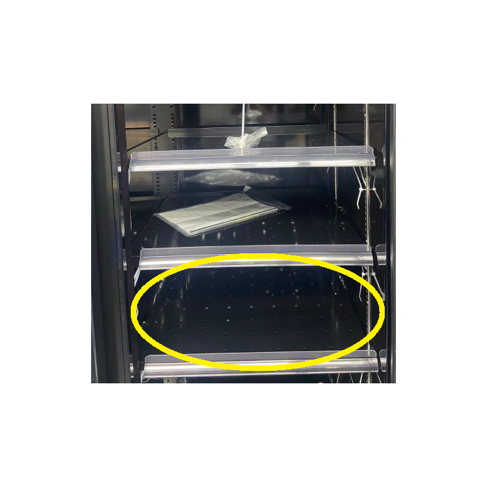 Plaque perforée du milieu noir pour réfrigérateur 3-4 portes vitrée COMBISTEEL - 7455.3215_0