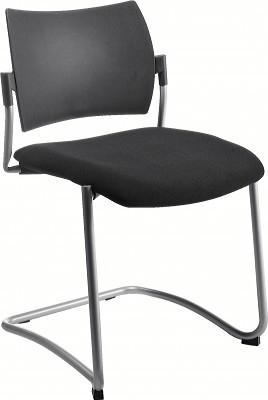 CHAISE VISITEUR LUGE PIÈTEMENT NOIR COLORIS BLEU - MANUTAN COLLECTIVITÉS