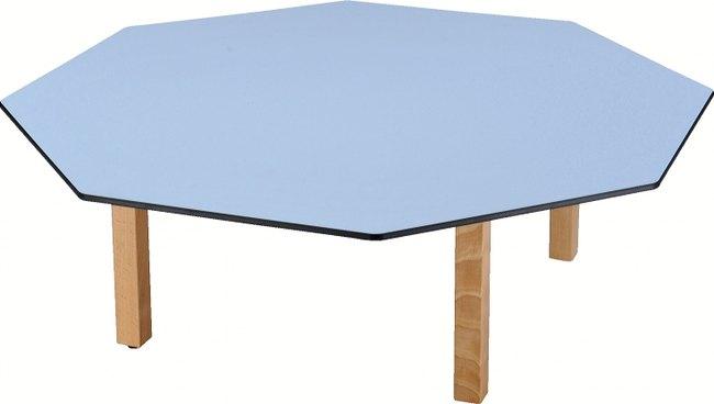 TABLE ZÉBULON OCTOGONALE Ø 120 CM T00 COLORIS ROUGE CERISE - MANUTAN COLLECTIVITÉS